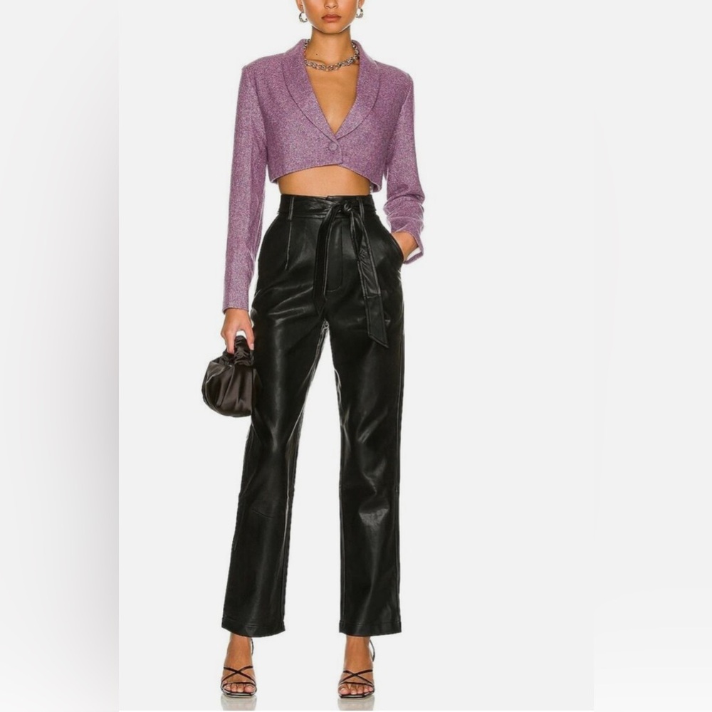 REVOLVE brand More To Come Alani Faux Leather pant in black